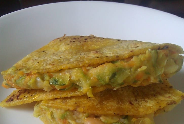 Healthy Zucchini Quesadillas (Vegetarian Recipe)