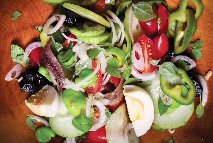 This Classic Mediterranean Salad Skips The Lettuce & Packs In Omega- 3s