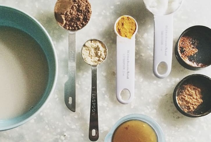 Superfood Hot Chocolate With Coconut Oil, Maca + Turmeric
