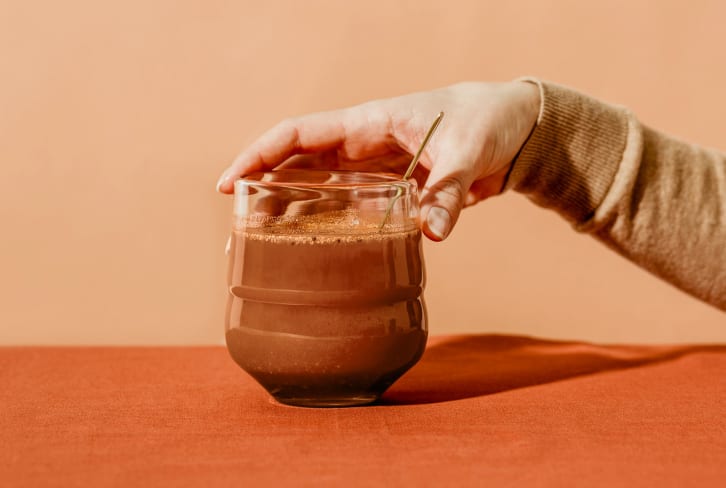 I Make This Creamy Nutrient-Dense Chocolate Smoothie At Least Once A Week