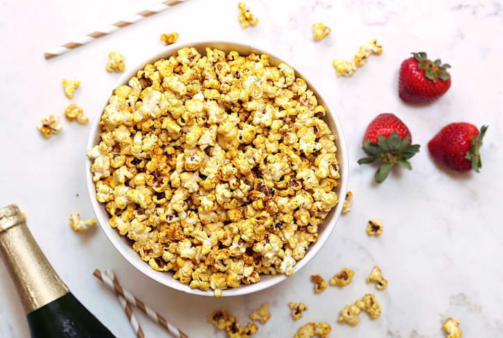 This Golden Turmeric Popcorn Will Win Best Snack At Your Oscar Party