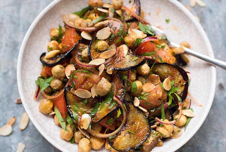 Amelia Freer's Ultimate Weekday Lunch: Chickpea + Eggplant Salad