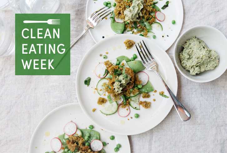 Spring Pea + Radish Salad With Minted Green Tahini