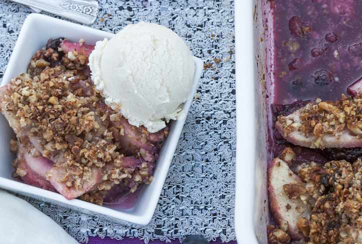 A Mouthwatering Pear + Berry Crisp (That's Totally Grain-Free)