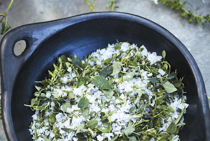 An Unbelievably Easy Way To Preserve Fresh Herbs (And Make A Delicious Salt Rub At The Same Time)