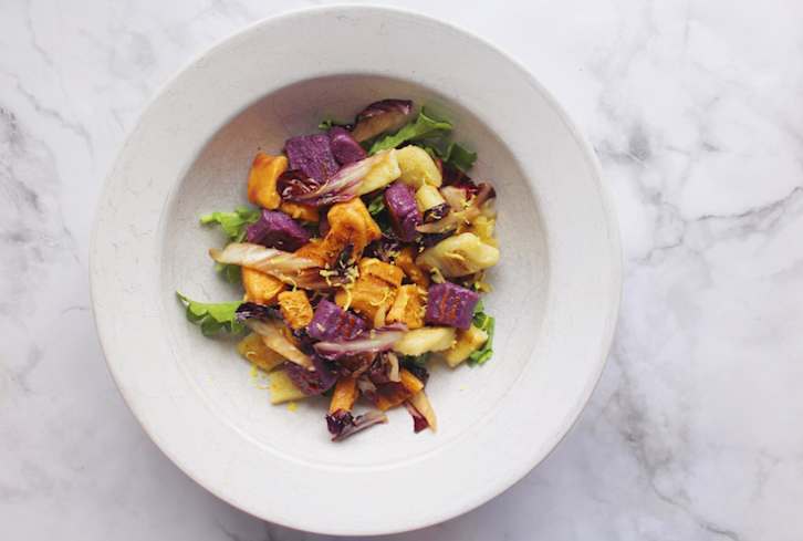 When Comfort Food Meets Healthy: Tricolor Sweet Potato Gnocchi With Fall Greens