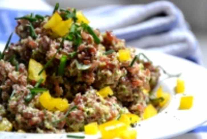 Red Rice Pesto: Gluten-Free and Vegan