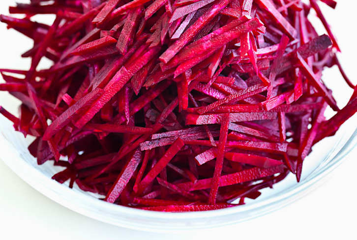 Roasted Beets & Pistachios Over Lemony Greek Yogurt