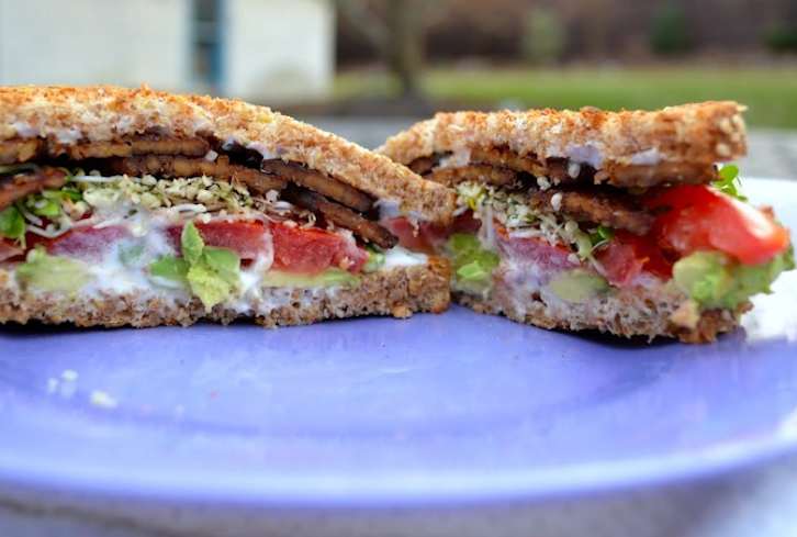 Avocado BLT With Maple Tempeh Bacon (It's Vegan!)