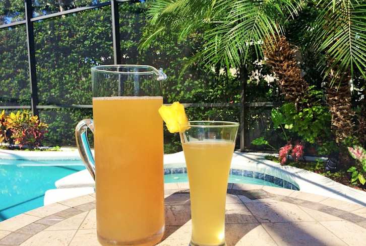 Homemade Pineapple Juice With A Cinnamon Twist