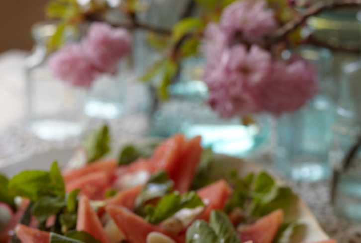 Watermelon & Radish Salad With Lemon Vinaigrette