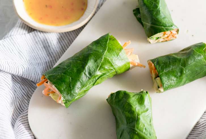 Vegetable Wrap with Black Quinoa and Cucumbers