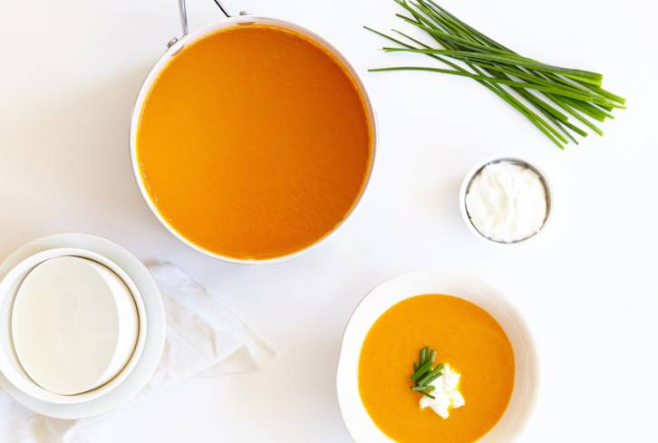 Carrot, Turmeric + Ginger Soup