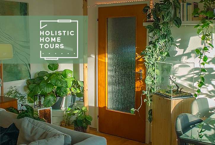 A Terrarium Jungle & Tabletop Greenhouse Make This European Home Truly Wild