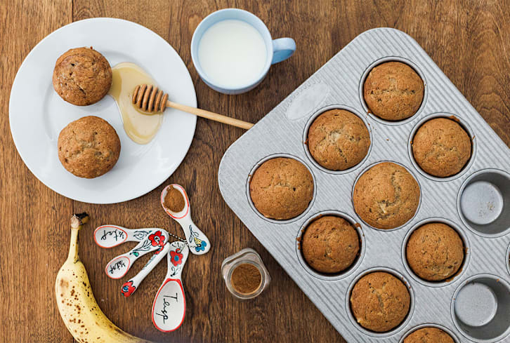 Need A Grab & Go Breakfast? Try These Fiber-Packed, Healthy Banana Muffins