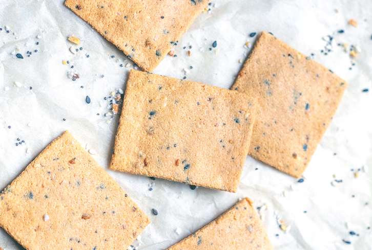 Snack On These Protein-Packed Homemade Crackers With Everything Seasoning