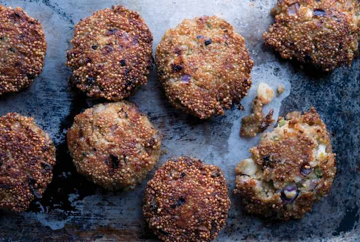 Quinoa & Wild Garlic Cakes