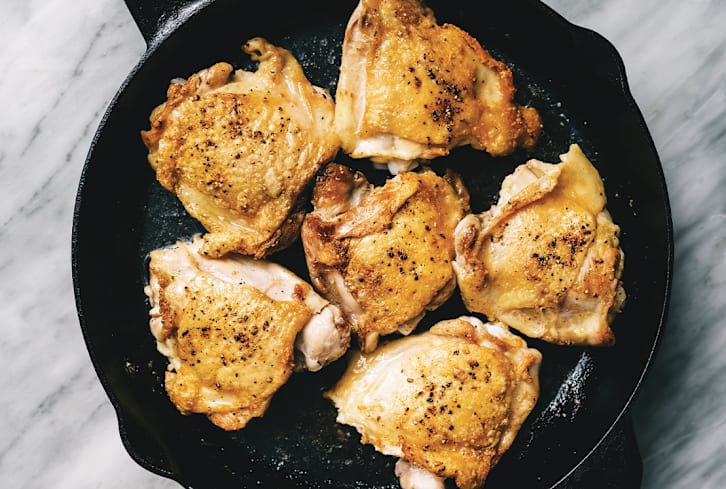 5-Ingredient Braised Chicken Thighs With An Unexpected, Flavorful Ingredient