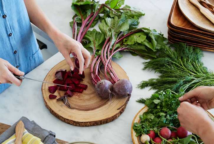 Roasted Sweets & Beets With Maple Vinaigrette
