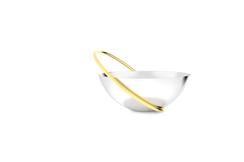 Ring-shaped fruit bowl—functional art for the table or counter. Ring-shaped fruit bowl—functional art for the table or counter.