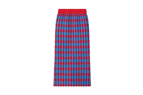 Tory Burch Bubble Striped Skirt
