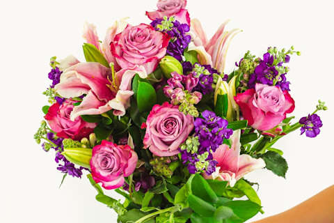 Bloomsy Box Subscription flowers held in hand