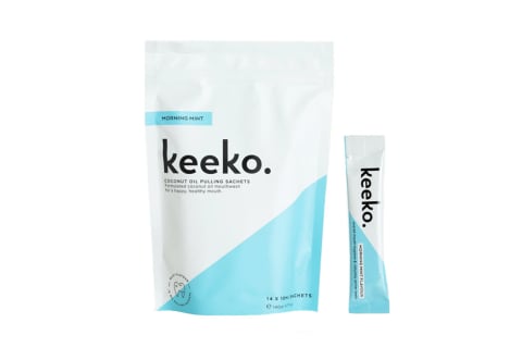 Keeko Morning Mint Oil Pulling Mouthwash Sachets