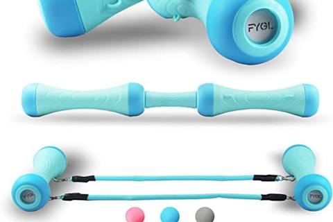 best adjustable dumbbells FYGL blue dumbbell set
