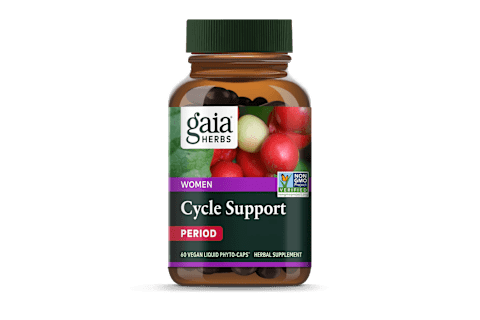 Gaia Herbs Cycle Support Supplement In Bottle