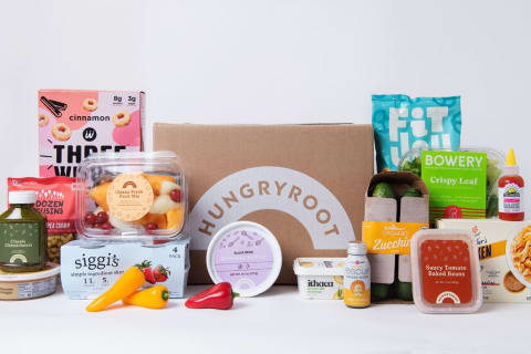 box of hungryroot groceries