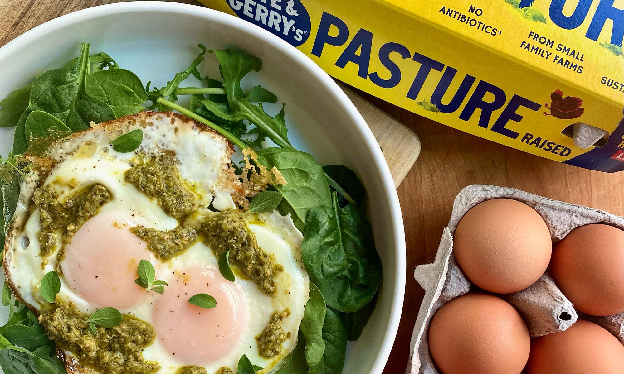 There’s One Thing That Makes These Viral Pesto-Parmesan Fried Eggs Even Tastier