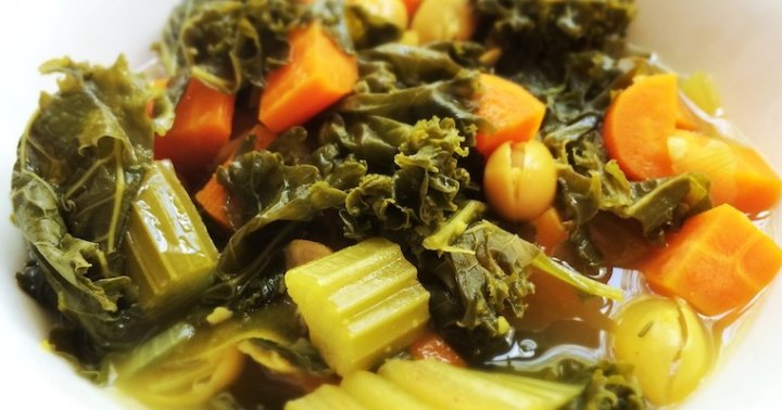 Hearty Kale And Lima Bean Soup Mindbodygreen