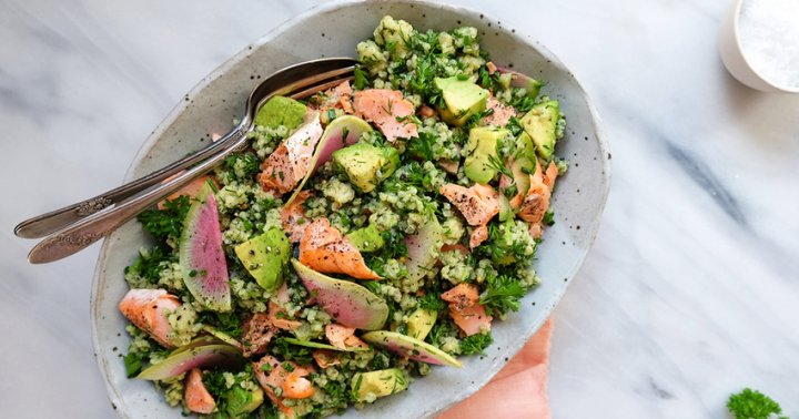 Hormone-Balancing Salmon and Millet Dinner Recipe - mindbodygreen