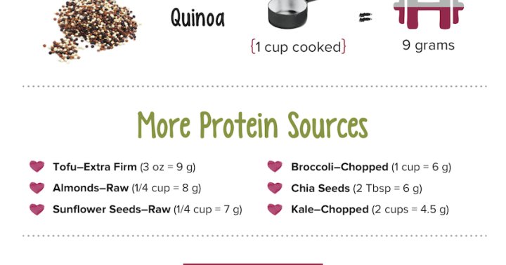 The Best Sources Of Plant Based Protein Infographic Mindbodygreen 7504