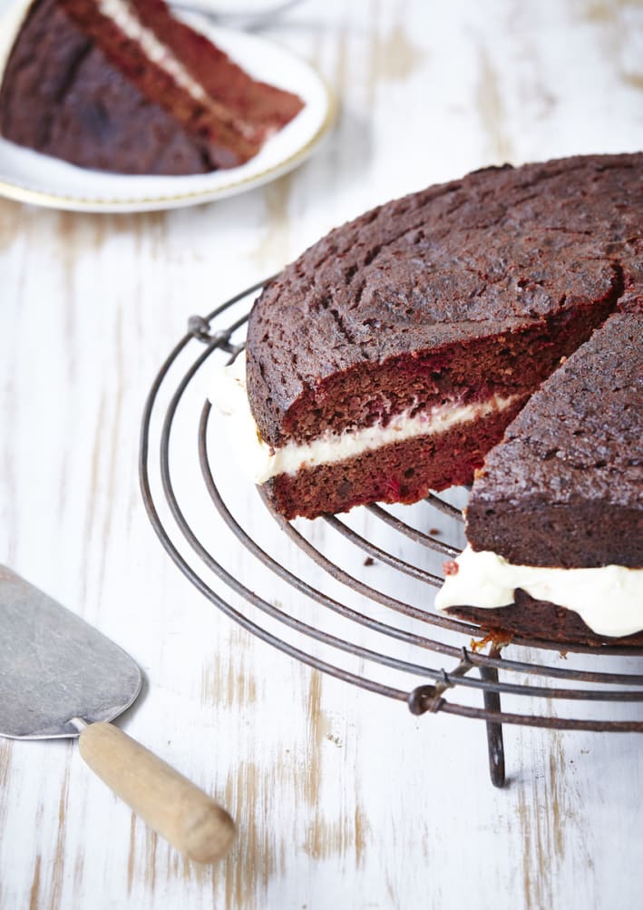 GlutenFree Red Velvet Cake With Chocolate + Beets
