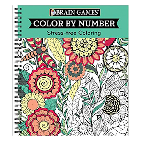 Color by Number: Stress-Free Coloring cover with orange and yellow flowers Color by Number: Stress-Free Coloring cover with orange and yellow flowers