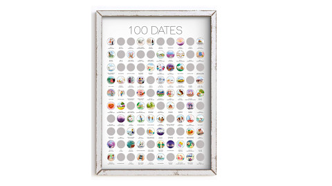 100 date ideas scratch off poster 100 date ideas scratch off poster