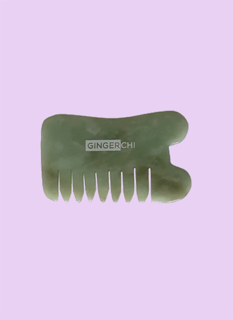 GingerChi Jade GuaSha Face Comb GingerChi Jade GuaSha Face Comb