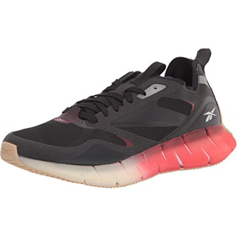 Reebok women's Zig Kinetica Horizon Cross Trainer in red and blACK