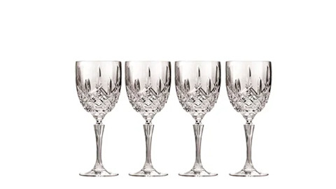 set of 4 crystal wine glasses set of 4 crystal wine glasses