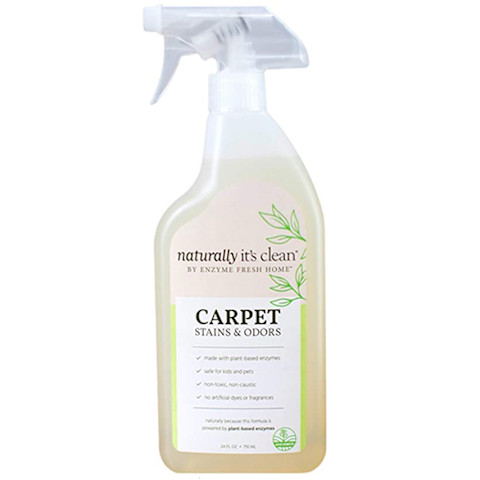 enzyme cleaner in clear bottle with yellow liquid enzyme cleaner in clear bottle with yellow liquid