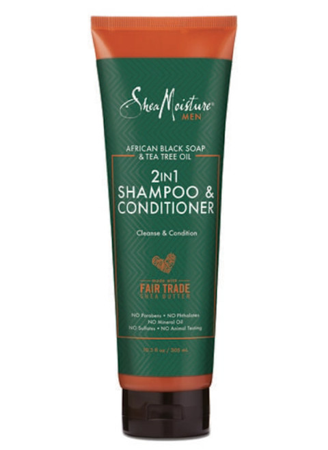 SheaMoisture African Black Soap & Tea Tree Oil 2-IN-1 Shampoo & Conditioner SheaMoisture African Black Soap & Tea Tree Oil 2-IN-1 Shampoo & Conditioner