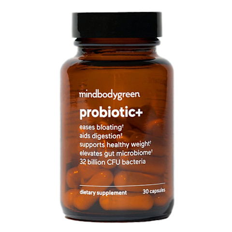 mbg probiotic+ supplement bottle