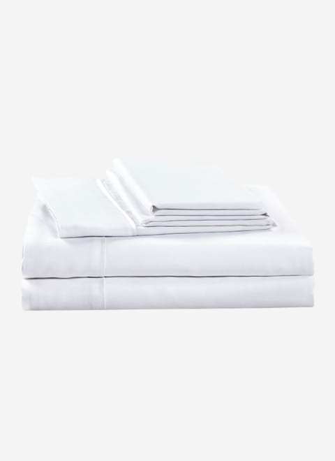 Eucalypso brand classic sheet set in white
