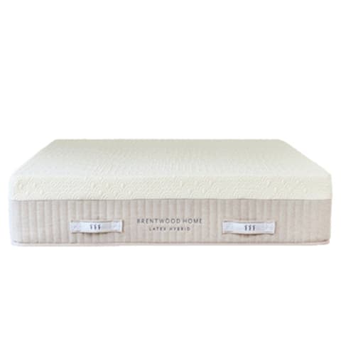 white mattress with brentwood home label