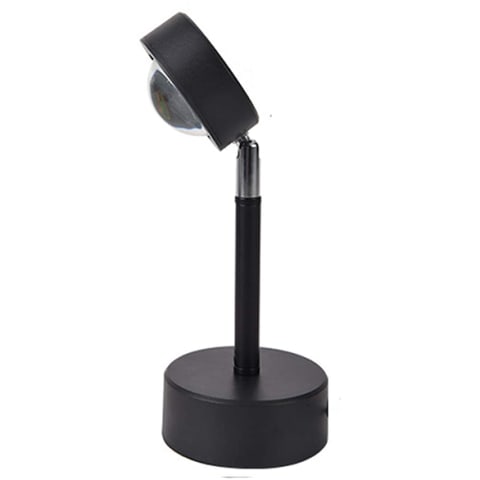 black lamp with swivel head