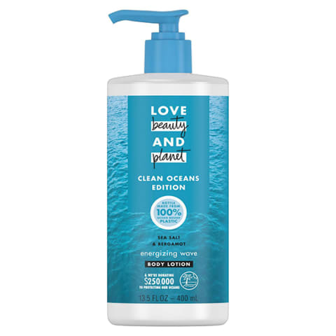 Love, Beauty & Planet Sea Salt & Bergamot Energizing Body Lotion 