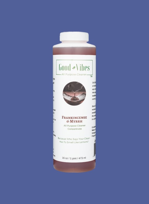 Good Vibes natural cleaner bottle