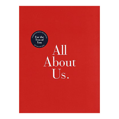 all about us guided journal in red
