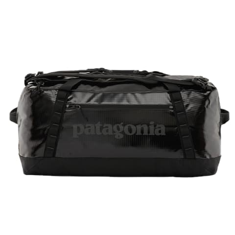 Patagonia black duffel bag